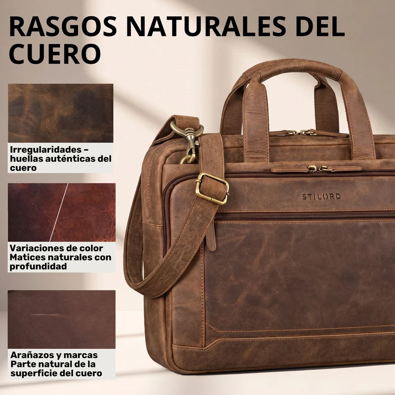 "Antoine" Vintage Ledertasche Business