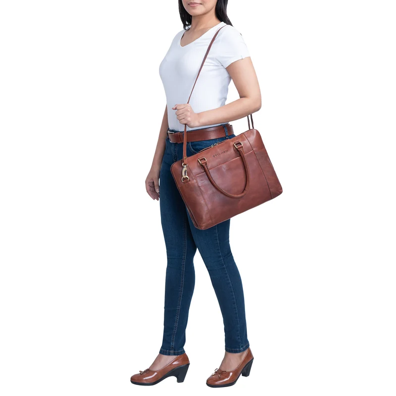 "Latoya" Arbeitstasche elegant Leder
