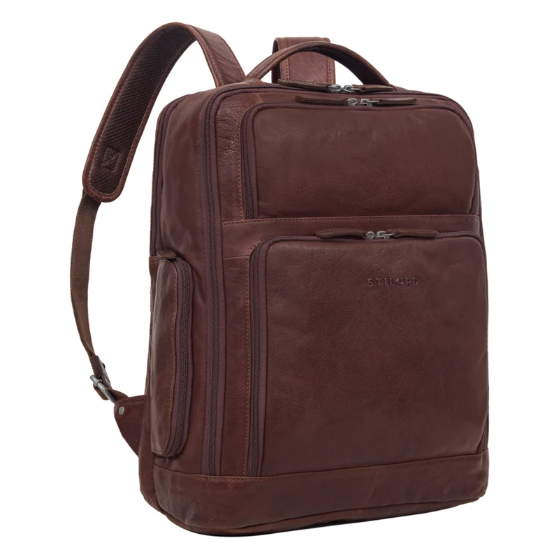 "Jayden" Business Rucksack Leder 15 16 17 Zoll Laptopfach Damen Herren