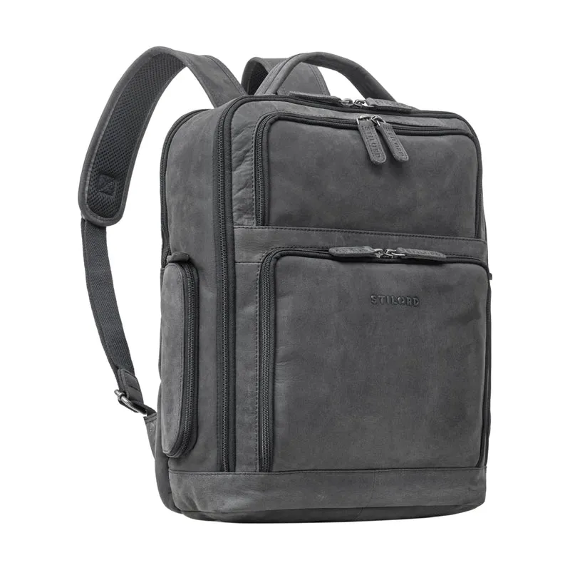 "Jayden" Business Rucksack Leder 15 16 17 Zoll Laptopfach Damen Herren