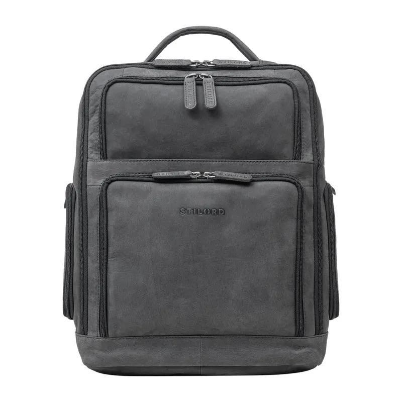 "Jayden" Business Rucksack Leder 15 16 17 Zoll Laptopfach Damen Herren