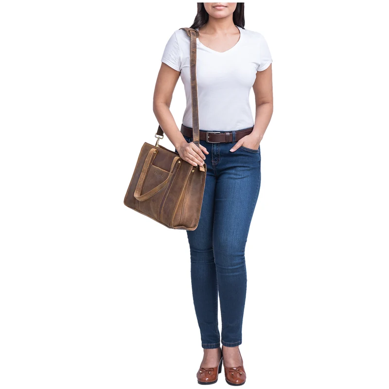 "Ariana" Shopper Business Damen Leder
