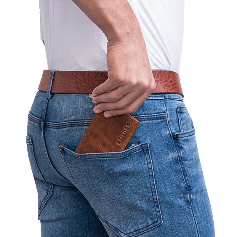 "Jay" Mini Geldbörse Herren RFID Leder