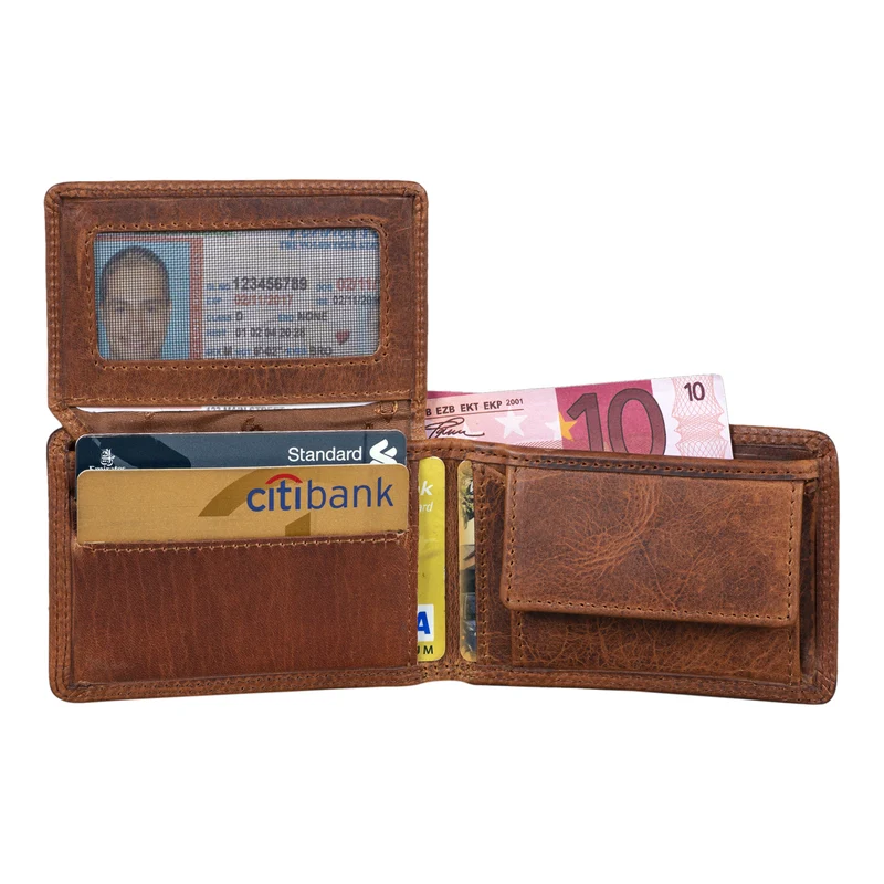 "Jay" Mini Geldbörse Herren RFID Leder
