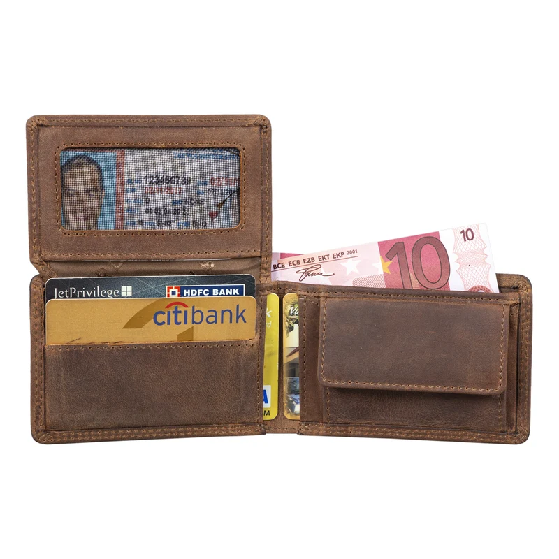 "Jay" Mini Geldbörse Herren RFID Leder