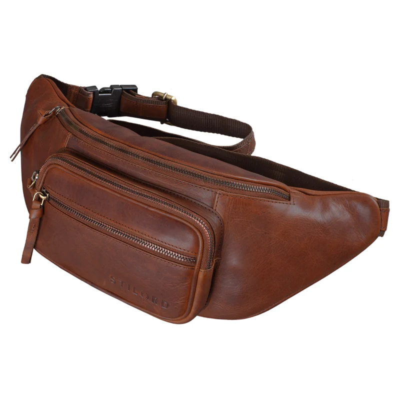 "Brodie" Bauchtasche Leder Groß