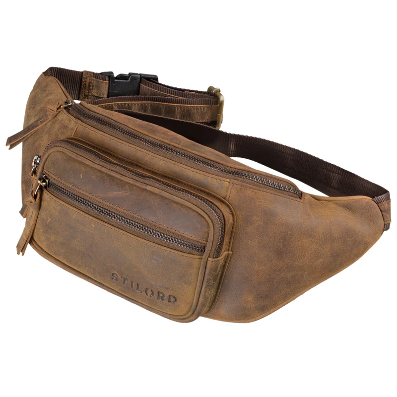 "Brodie" Bauchtasche Leder Groß