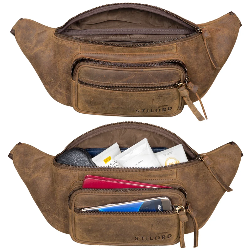 "Brodie" Bauchtasche Leder Groß