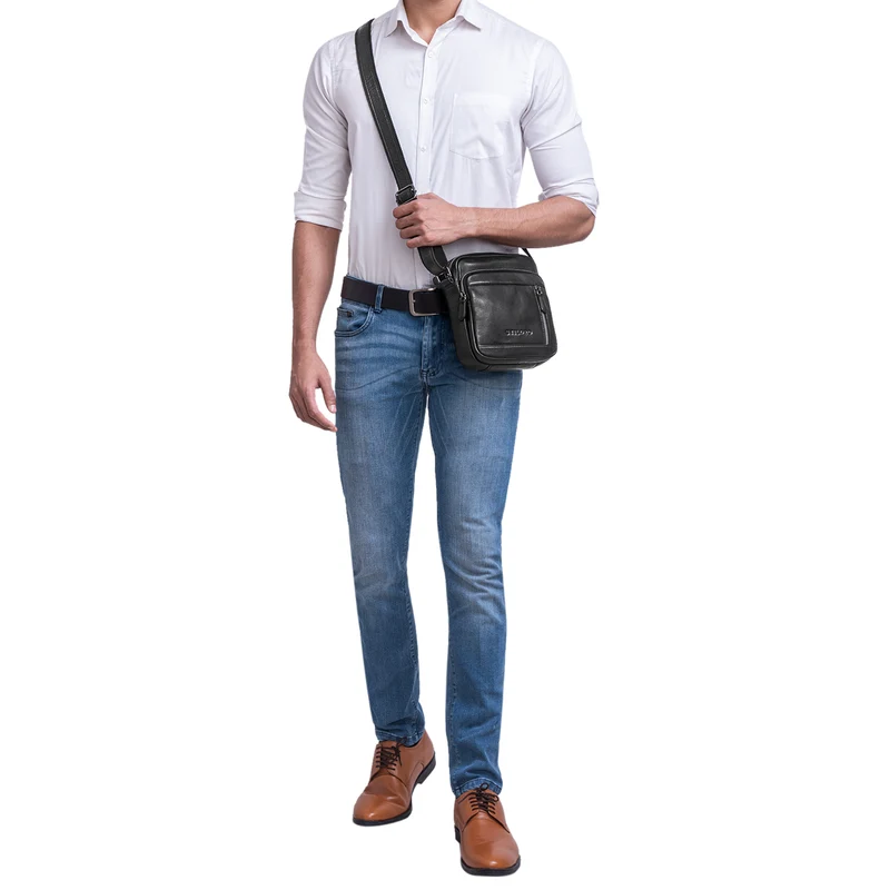 "Trae" Tasche Herren Umhängetasche klein Leder