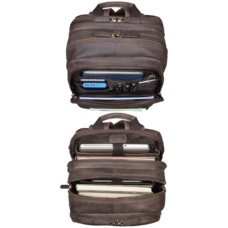 "Reece" Business Lederrucksack Vintage