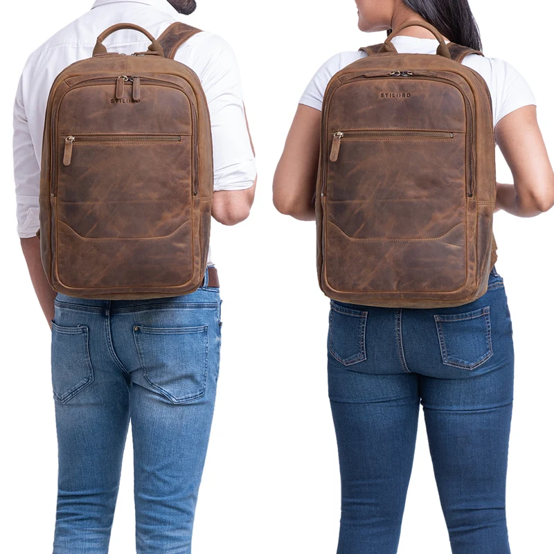 "Reece" Business Lederrucksack Vintage