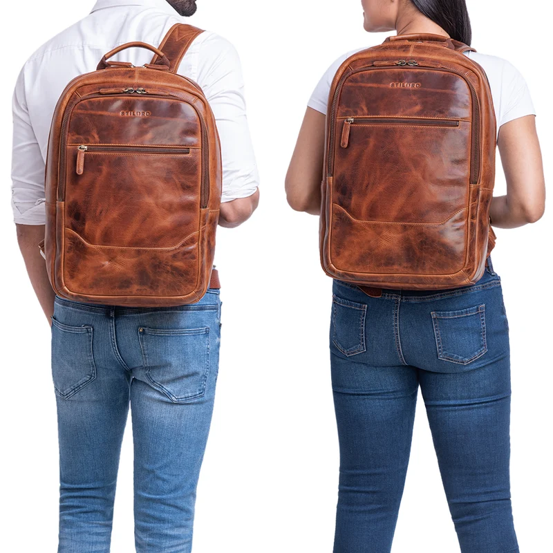 "Reece" Business Lederrucksack Vintage
