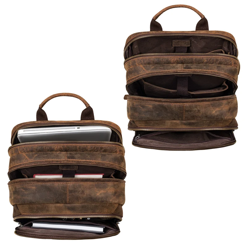 "Reece" Business Lederrucksack Vintage