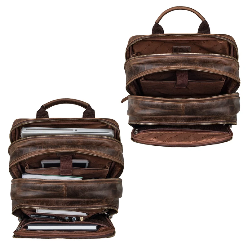 "Reece" Business Lederrucksack Vintage