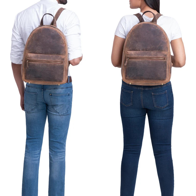 "Flynn" Großer Rucksack Leder XL