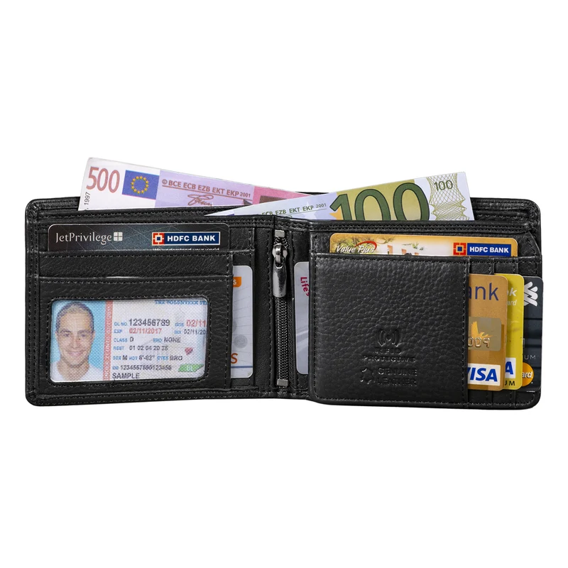"Kirk" Ledergeldbörse Männer RFID