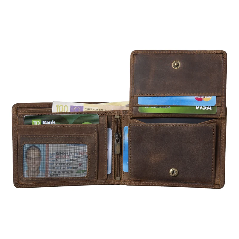 "Kirk" Ledergeldbörse Männer RFID