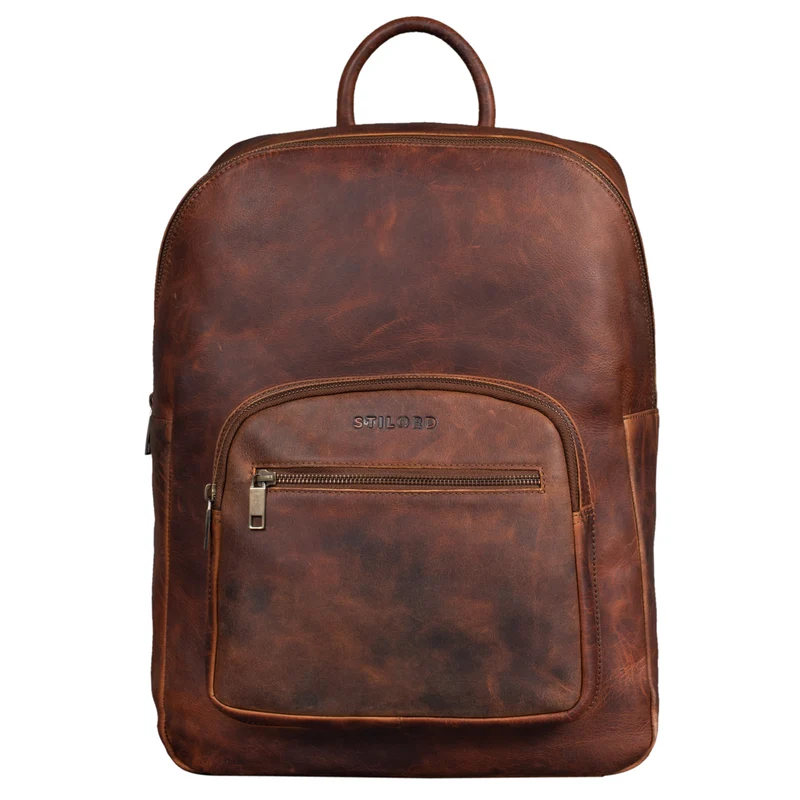 "Grant" Rucksack mit Laptopfach Leder