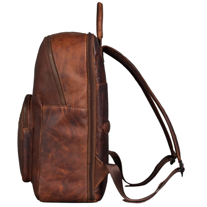 "Grant" Rucksack mit Laptopfach Leder