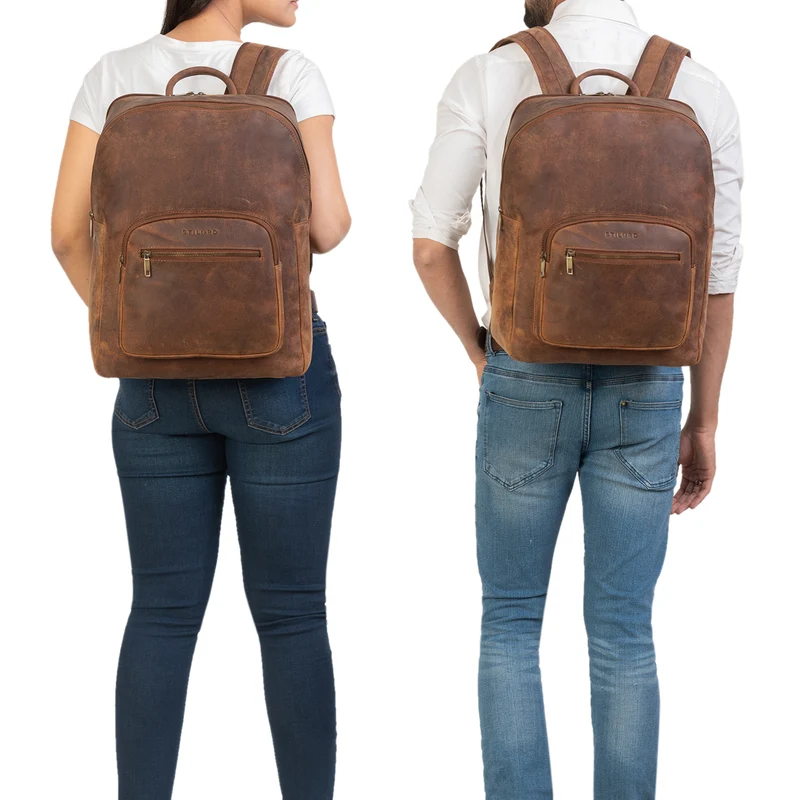 "Grant" Rucksack mit Laptopfach Leder