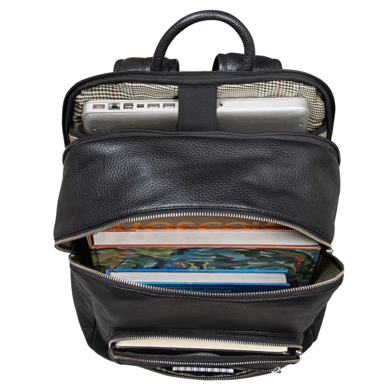 "Grant" Rucksack mit Laptopfach Leder
