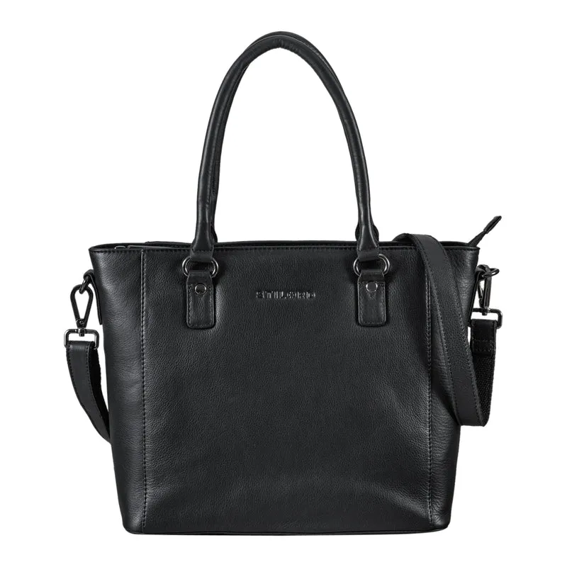 STILORD "Abigail" Handtasche Büro Damen Leder Shopper Businesstasche elegant