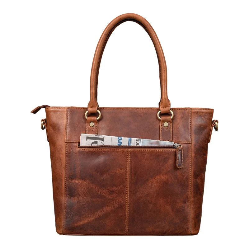 STILORD "Abigail" Handtasche Büro Damen Leder Shopper Businesstasche elegant