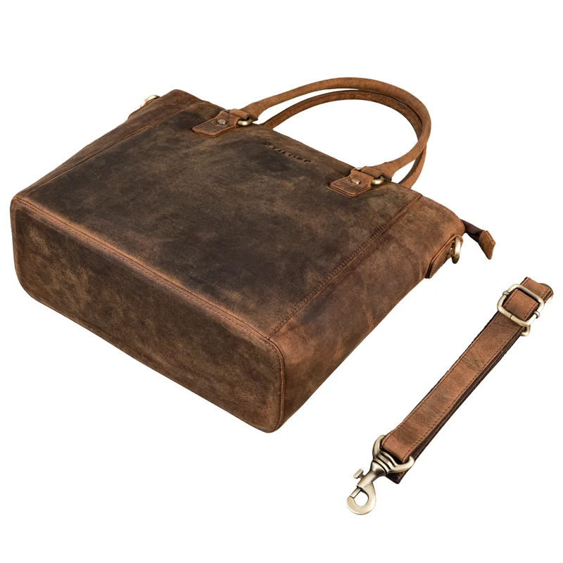 STILORD "Abigail" Handtasche Büro Damen Leder Shopper Businesstasche elegant