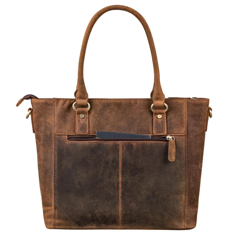 STILORD "Abigail" Handtasche Büro Damen Leder Shopper Businesstasche elegant