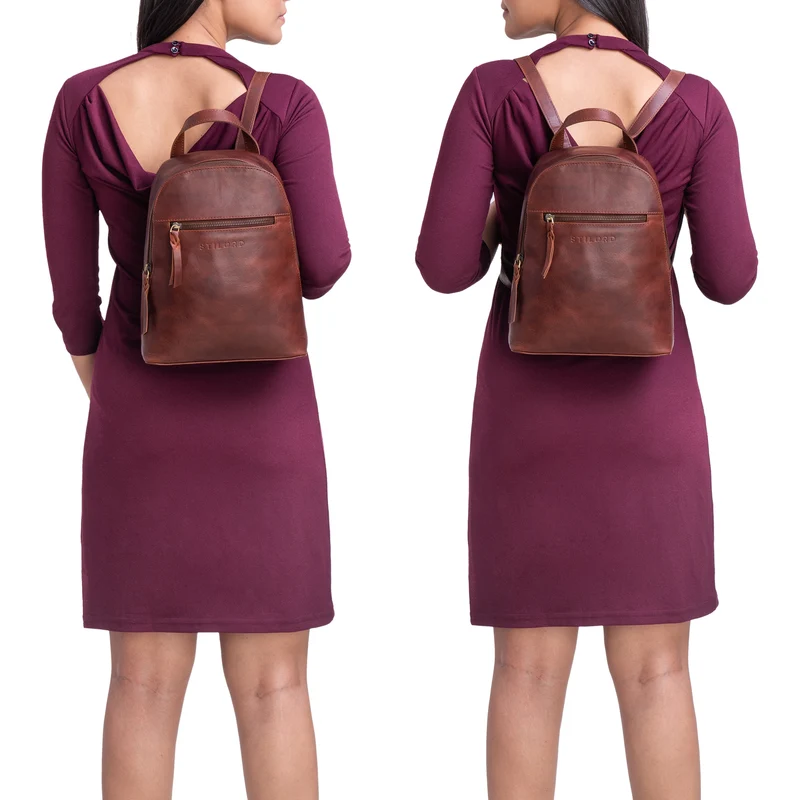 "Amira" Kleiner Rucksack Frauen Leder