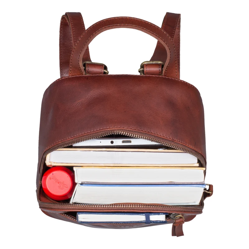 "Amira" Kleiner Rucksack Frauen Leder