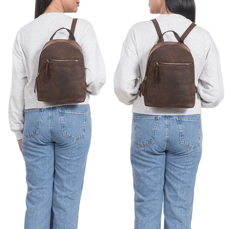 "Amira" Kleiner Rucksack Frauen Leder