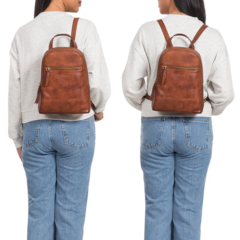"Amira" Kleiner Rucksack Frauen Leder
