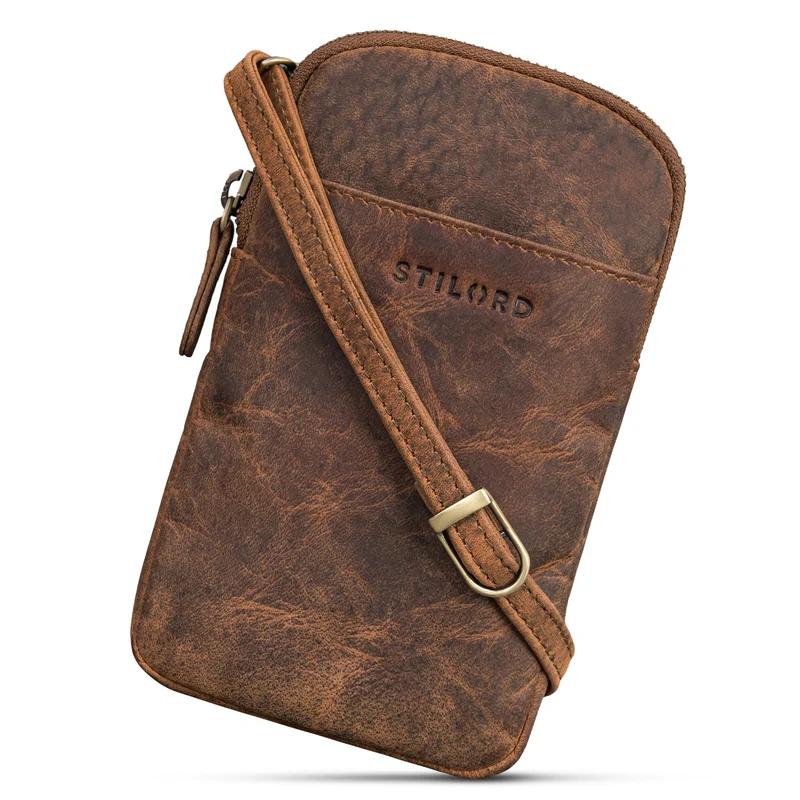 "Loki" Brustbeutel Leder Handytasche