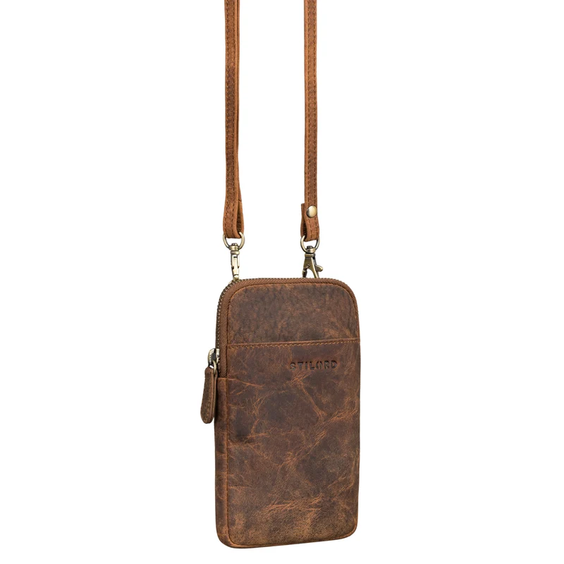 "Loki" Brustbeutel Leder Handytasche
