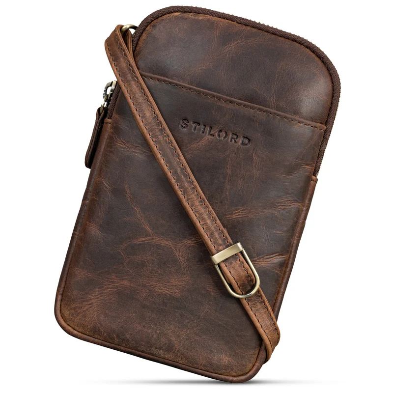 "Loki" Brustbeutel Leder Handytasche