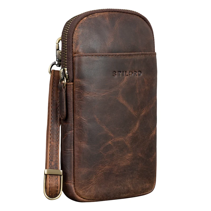 "Loki" Brustbeutel Leder Handytasche