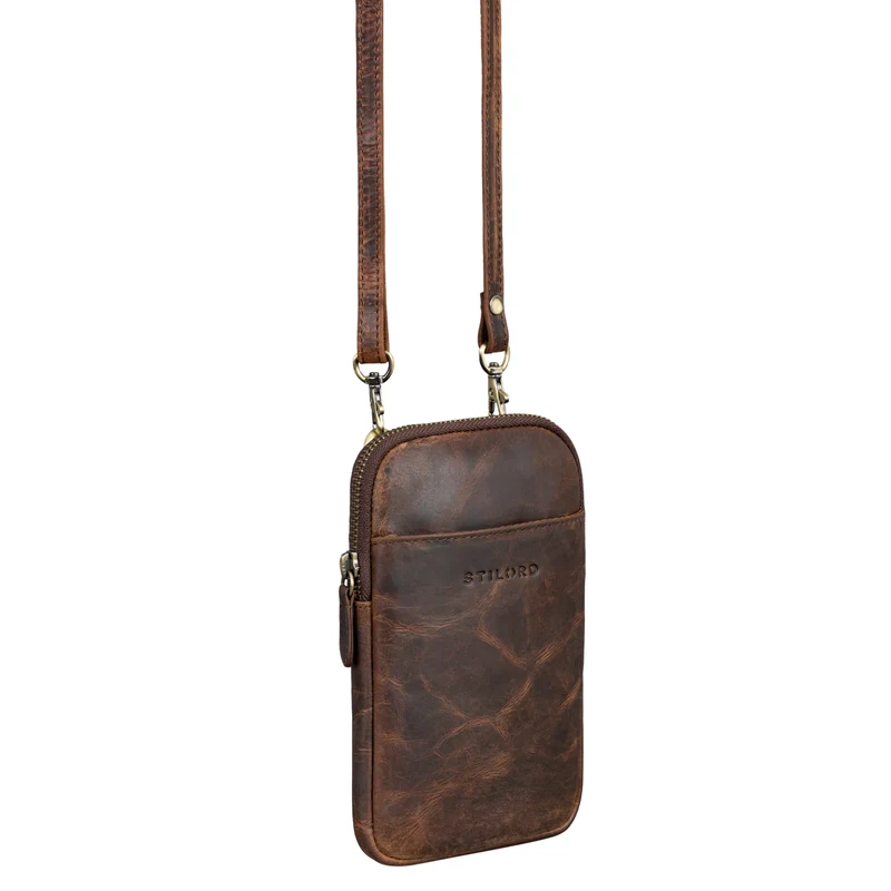"Loki" Brustbeutel Leder Handytasche
