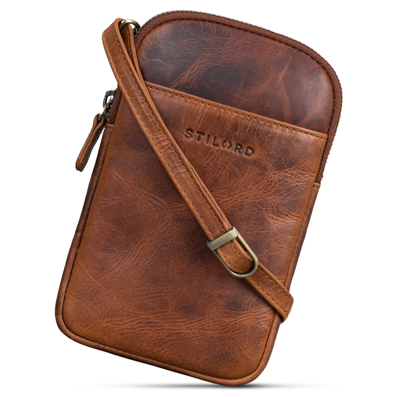 "Loki" Brustbeutel Leder Handytasche