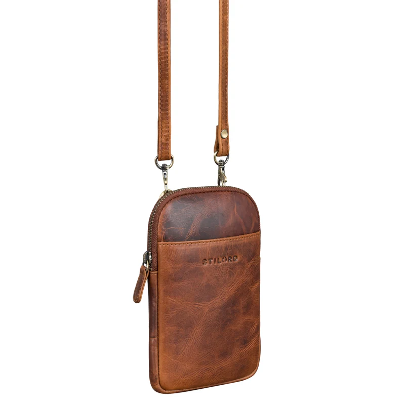"Loki" Brustbeutel Leder Handytasche