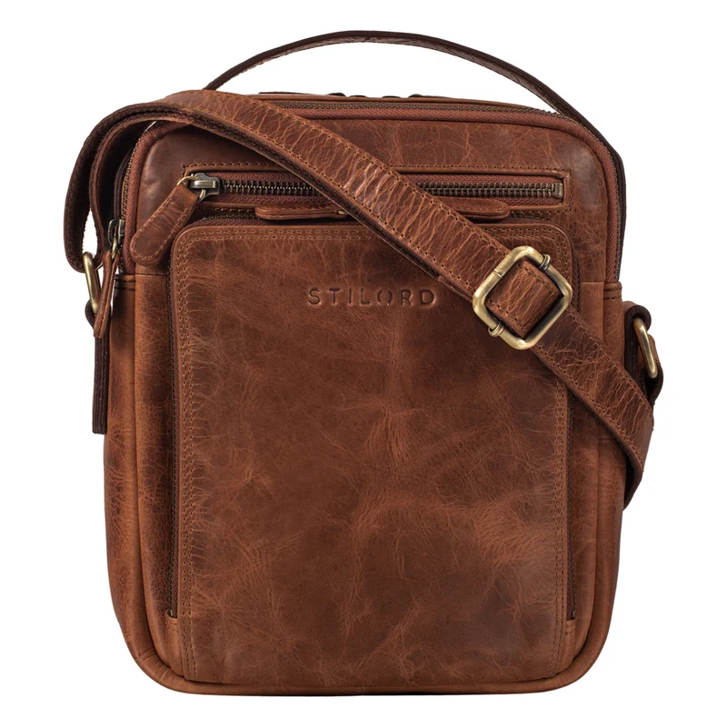 STILORD "Ilkay" Männer Tasche Leder Klein