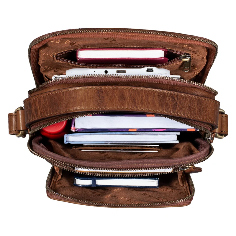 STILORD "Ilkay" Männer Tasche Leder Klein