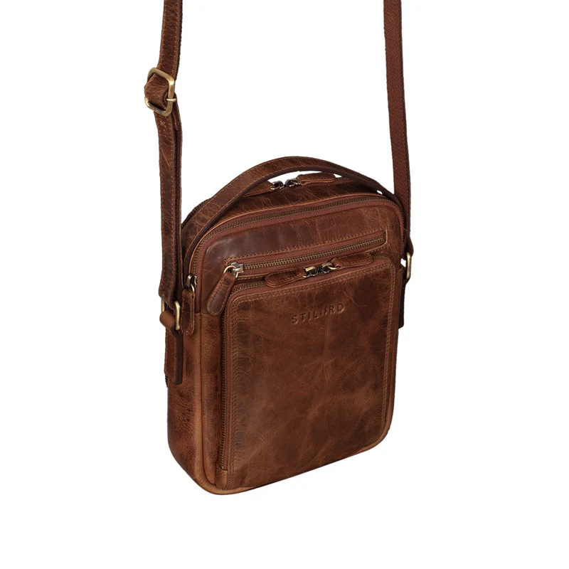 STILORD "Ilkay" Männer Tasche Leder Klein