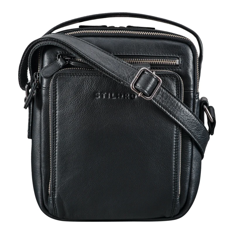 STILORD "Ilkay" Männer Tasche Leder Klein