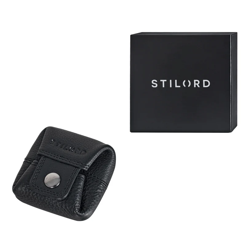 STILORD "Claron" Kleingeldbörse Leder Klein