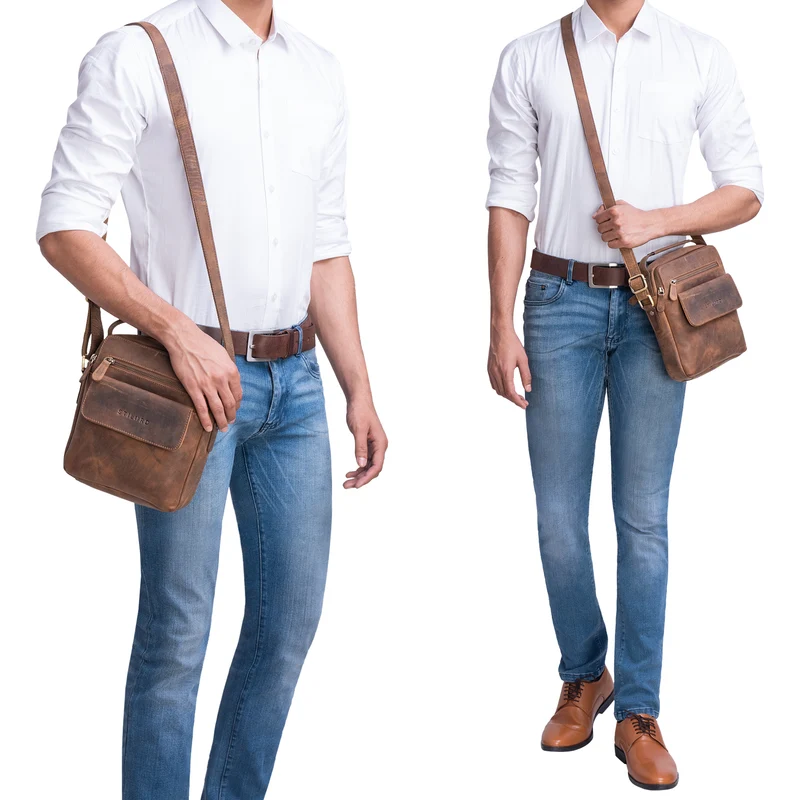 "Mio" Herrentasche Leder Klein