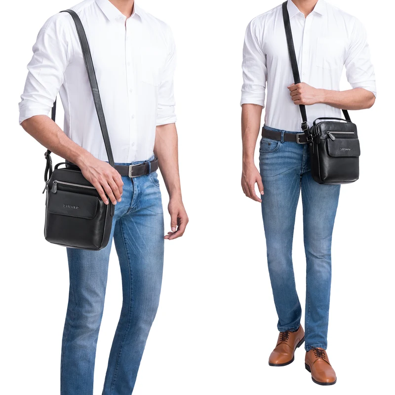 "Mio" Herrentasche Leder Klein