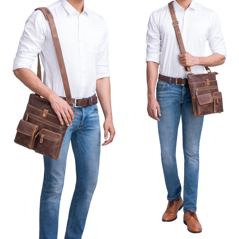 "Jess" Vintage Umhängetasche Leder
