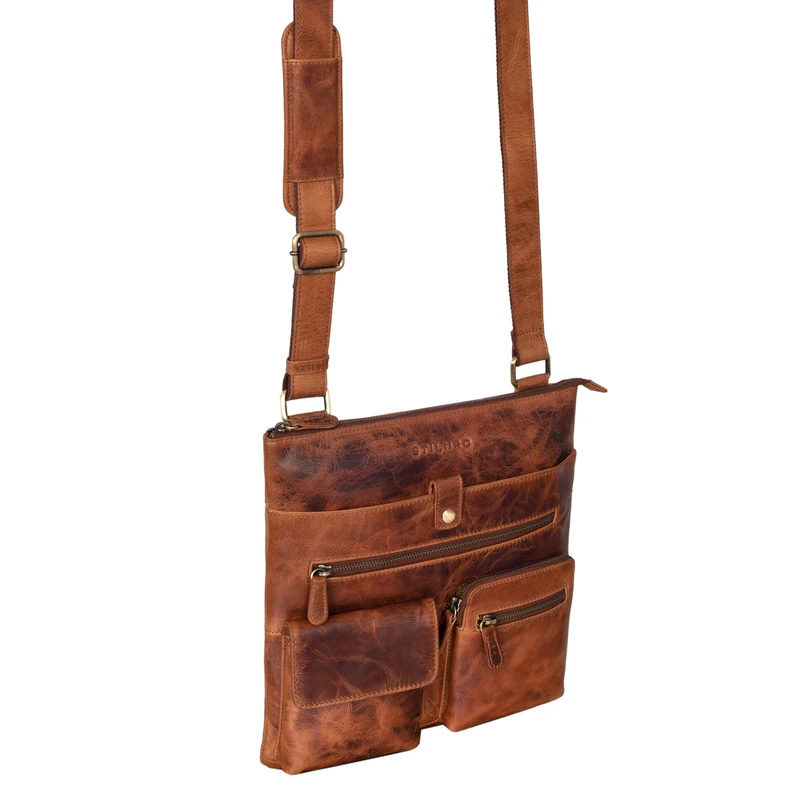 "Jess" Vintage Umhängetasche Leder