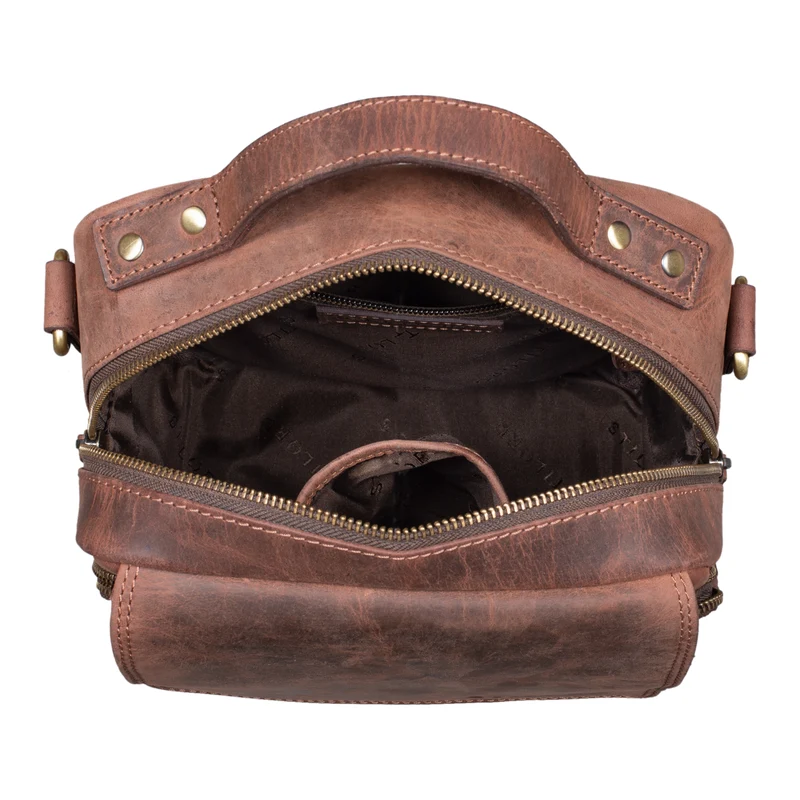 "Gideon" Leder Umhängetasche Herren Vintage